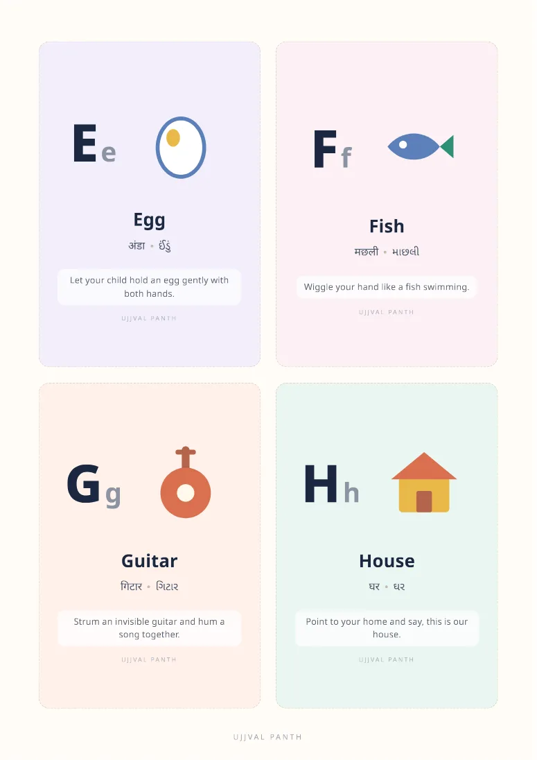 ABC Printable Alphabet Cards — sample page 3
