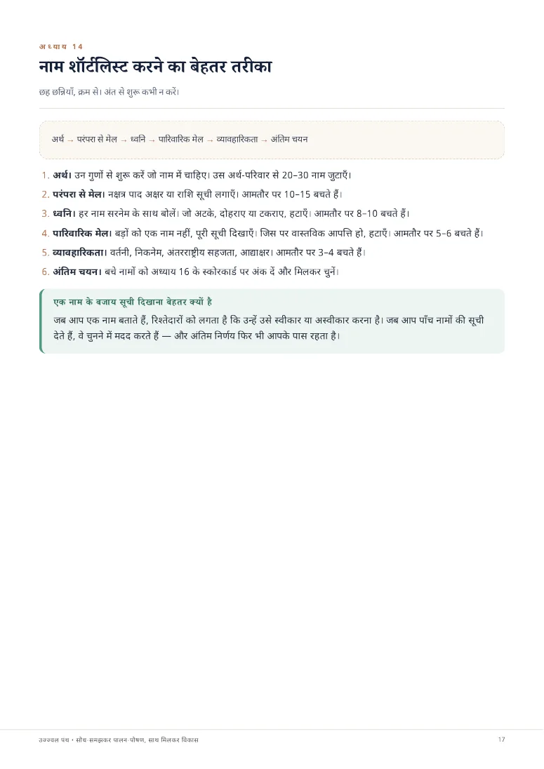 सम्पूर्ण शिशु नामकरण मार्गदर्शिका — sample page 5