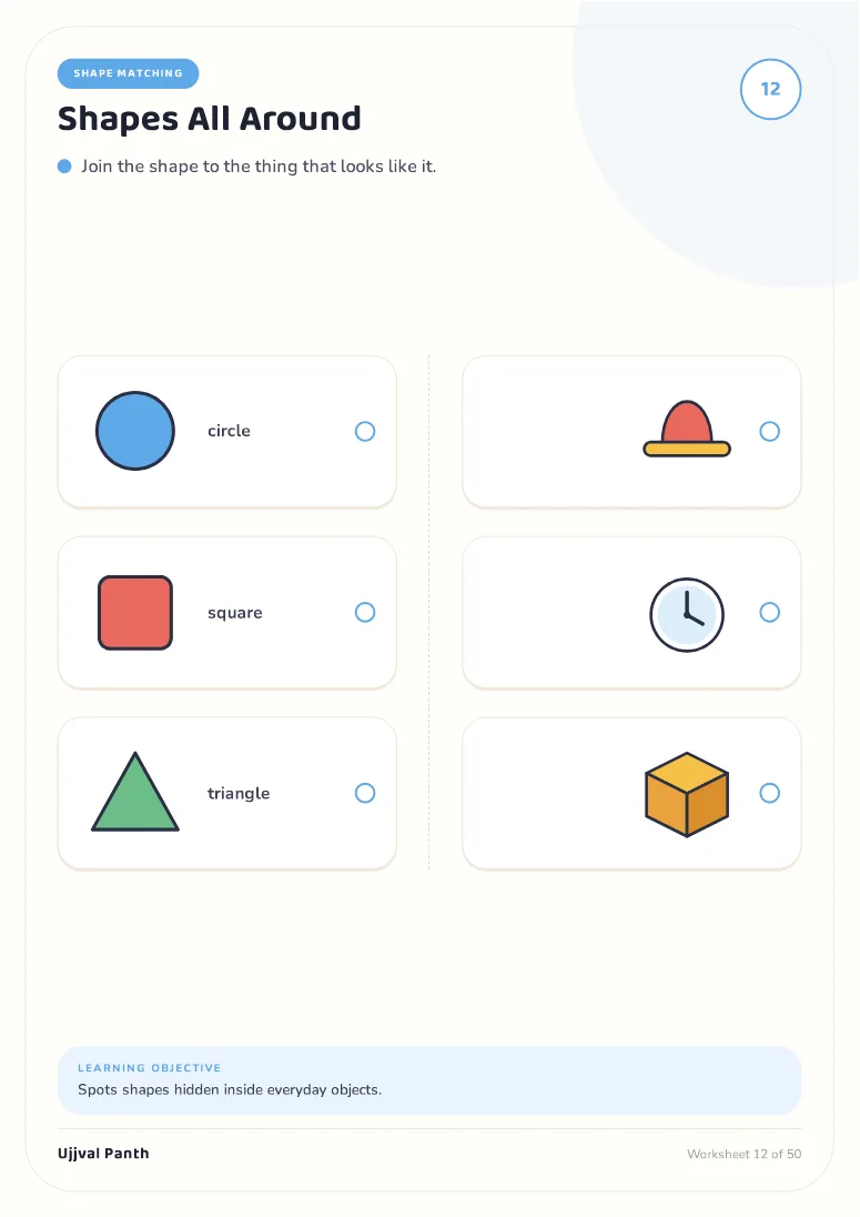 My First Learning Workbook — Part 1 (Age 2–3) — sample page 3