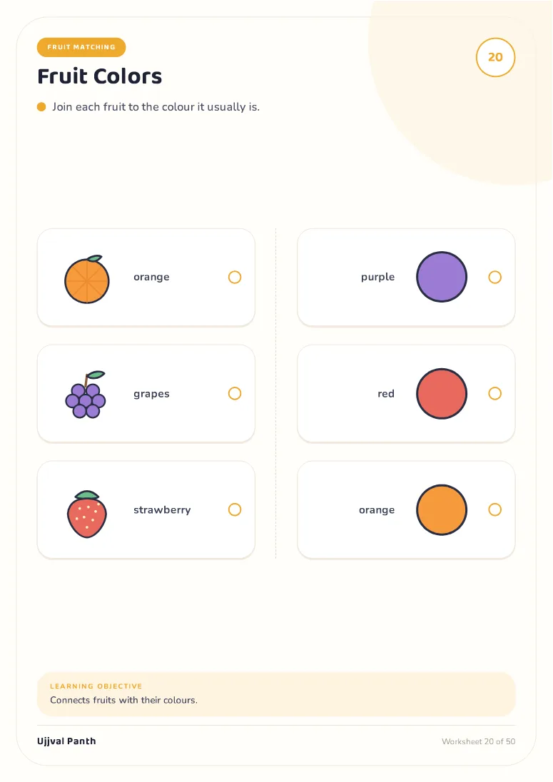 My First Learning Workbook — Part 1 (Age 2–3) — sample page 4