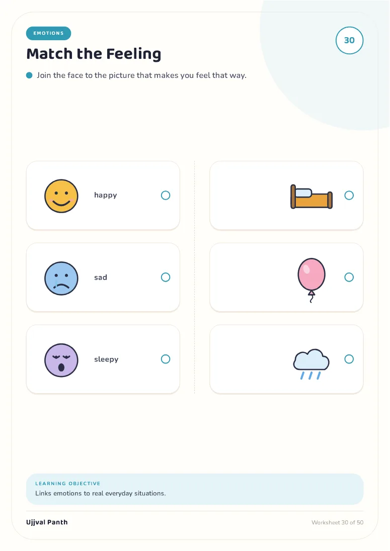 My First Learning Workbook — Part 1 (Age 2–3) — sample page 5