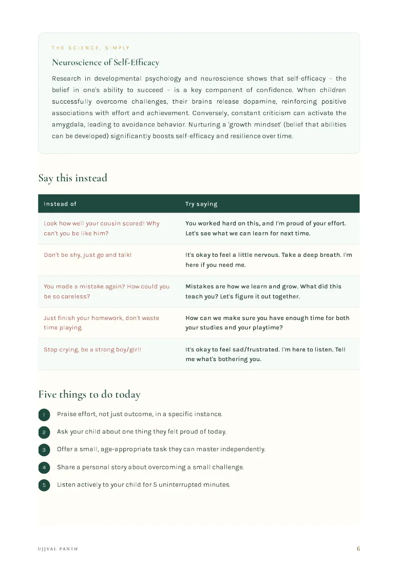 Raise a Happy & Confident Child — sample page 2