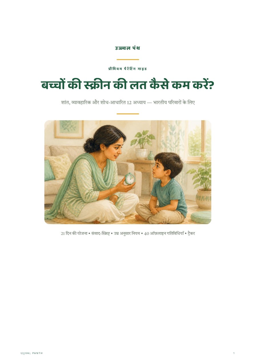 बच्चों की स्क्रीन की लत कैसे कम करें — preview page 2